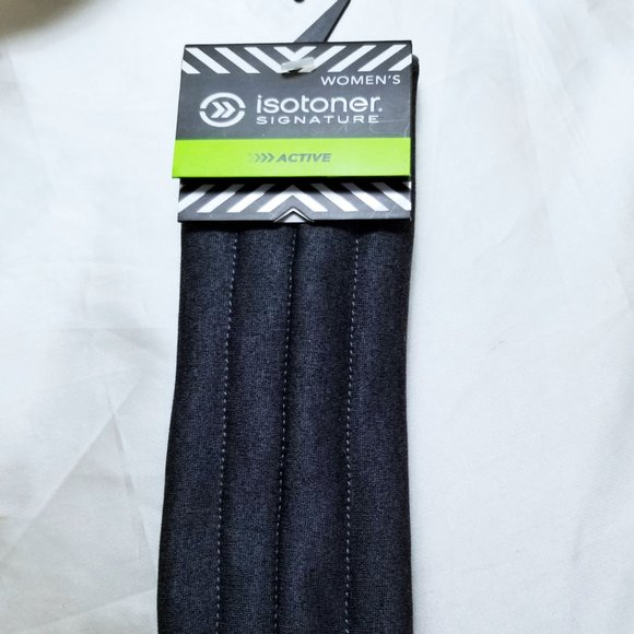 Isotoner Signature Active Dark Gray Polyester/Polyurethane Headband - Picture 4 of 7